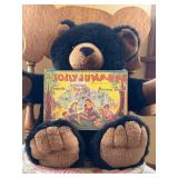 Large Teddy Bear, McLoughlin Bros. The Jolly Jump-Ups Favorite Nursery Stories - 1912 Vintage Children's Book Large Teddy Bear, McLoughlin Bros. The Jolly Jump-Ups Favorite Nursery Stories - 1912 Vintage Children's Book