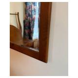 Pair of Mirrors featuring an Amish Heritage Furniture Wall Mirror - Solid Wood Frame Pair of Mirrors featuring an Amish Heritage Furniture Wall Mirror - Solid Wood Frame