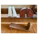 Pair of Bookends, , 1 Wood Bookshelf Pair of Bookends, , 1 Wood Bookshelf