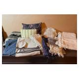 Assorted Textiles Throws & Blankets - Beige Cream, Denim & Plaid Assorted Textiles Throws & Blankets - Beige Cream, Denim & Plaid