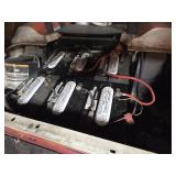 EZ-GO Electric Golf Cart - Orange/Blue, 29x14 NHS Off-Road Tires, 6 NEW Batteries, New Computer