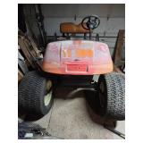 EZ-GO Electric Golf Cart - Orange/Blue, 29x14 NHS Off-Road Tires, 6 NEW Batteries, New Computer