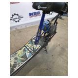 Zipr Gas-Powered Kick Scooter - Blue w Graffiti Deck