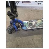 Zipr Gas-Powered Kick Scooter - Blue w Graffiti Deck