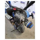 Zipr Gas-Powered Kick Scooter - Blue w Graffiti Deck