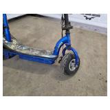 Zipr Gas-Powered Kick Scooter - Blue w Graffiti Deck