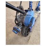 Zipr Gas-Powered Kick Scooter - Blue w Graffiti Deck