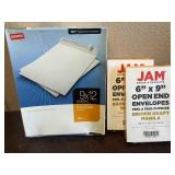 9 x 12 and 6 x 9 Envelopes 9 x 12 and 6 x 9 Envelopes