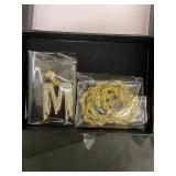 M Initial Pendant Necklace with Gold-Tone Rope Chain M Initial Pendant Necklace with Gold-Tone Rope Chain