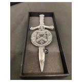 Kilt Emporium Sgian Dubh Dagger with Crest Shield in Box - Decorative Display Kilt Emporium Sgian Dubh Dagger with Crest Shield in Box - Decorative Display