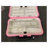 IBLX LAB Pink Jewelry Case - Multi-Compartment Plastic Organizer IBLX LAB Pink Jewelry Case - Multi-Compartment Plastic Organizer