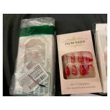 Nail Art Supplies - Assorted False Nails, Decals & Beads (Lot of 6) Nail Art Supplies - Assorted False Nails, Decals & Beads (Lot of 6)