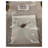 Kendra Scott Football Pendant - Orange Goldstone Kendra Scott Football Pendant - Orange Goldstone