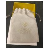 Kendra Scott Football Pendant - Orange Goldstone Kendra Scott Football Pendant - Orange Goldstone