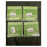 Shenanigans & Malarkey Coasters - Green Warning Box (Lot of 4) Shenanigans & Malarkey Coasters - Green Warning Box (Lot of 4)