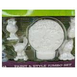 Disney Stitch Paint & Style Jumbo Craft Set - 5 Figurines, Paint, Glitter - Brand New