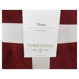 Threshold Red Throw 50" x 60" - Brand New