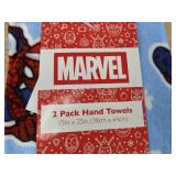 2 Marvel Spider-Man Hand Towels 15 in x 25 in - Brand New