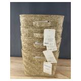 4 Brightroom Paper Rope Bins 11 in L x 10 in W x 8 in H - Brand New