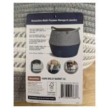 CleverMade Rope Belly Basket XL Gray & White - Brand New