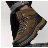 All Terrain Traction Outdoor Hiking Boots with Cushioned TPR Sole, Men