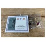 Moissanite Silver Plated Luxury Elegant Ring, Size 8 - Brand New