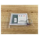 Elegant Silver Plated Purple Moissanite Ring, Size 8 - Brand New