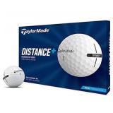 TaylorMade 2021 Distance Plus Golf Balls, 12 Pack, White - Brand New
