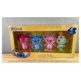 Disney Stitch Plush 4 Stuffed Animal Collector Set $40 Retail - Brand New
