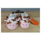 Wonder Nation Cow Slippers - Size 6 (18 mos) - Brand New *P