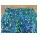 Bandolino Capris - Size 8 - Multicolor Purple/Blue/Yellow/Green - Front & Back Pockets *P