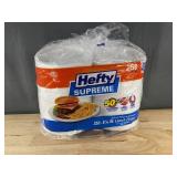 250 Hefty Supreme Lunch Plates 8 7/8 in - Brand New