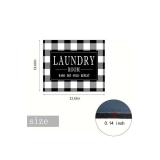 Laundry Room Checkered Washer & Dryer Cover - New