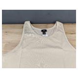 H&M Slim Fit Tank Top - Beige - Women
