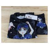 Lowillar Wednesday Top & Pant - Elastic Waist - Girls Size 10 - Brand New