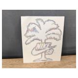 7 Nike Skateboarding Palm Tree Stickers & 6 NBA Golden State Warriors Stephen Curry Championship Ring Stickers - New