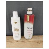 Dove Shampoo 12 oz & Olay Regenerist Body Wash 20 oz - Brand New