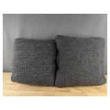 2 Threshold Toss Pillows - 18 x 18 in - Blue - Brand New