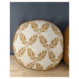 2 Threshold 16" Round Cushions in Rust - Brand New