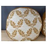 2 Threshold 16" Round Cushions in Rust - Brand New