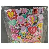 2 Hello Kitty Tablecloths 42 x 70 in Pink, Mini Verse Mini Food Ball, 148 Puffy Stickers, Purple Kitty Holder with Kitty - Brand New