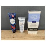 Sadeer Hand Cream 30g - Bergman Body Lotion 1oz - Neutrogena Night Cream 1.4oz - Brand New