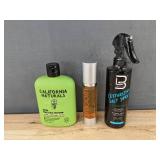 California Naturals Shampoo 12oz - Keragen Argan Oil 1.7oz - Salt Spray 8.45oz - Brand New