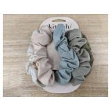 5 Kit.sch Scrunchies & 2pc HD Wig Cap & 16 inch Wig Hair & Hair Brush - Brand New