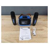 Colorful Karaoke Machine - 2 Microphones Wireless Speaker - Brand New