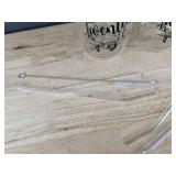 2 Klubi Clear Glass Tumblers 16oz - RIP Twenties - Brand New