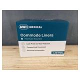 125 AWD Medical Commode Liners 21x16 in - Brand New