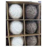 18 Velvet Decorative Ball Ornaments and 15 Rustic Ball Ornaments - Brand New