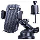 Korhxia Car Phone Holder Mount - 360° Rotation & Upgraded Suction Cup - Brand New