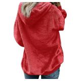 Sherpa Oversized Zip-Up Hoodie - Women